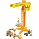 Jouet en bois grue & accessoires de chantier small foot by legler -