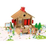 Jouet en bois jeujura® chalet le relais des pistes 120 pcs | ref: Jouet en bois jeujura® chalet le relais des pistes 120 pcs | ref:
