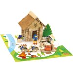 Jouet en bois jeujura kit la maison du musher 50 pcs | ref: 8227 -