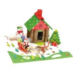 Jouet en bois jeujura� kit la maison du p�re no�l 50 pcs | ref: 82