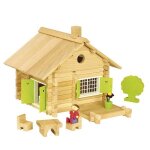 Jouet en bois jeujura® maison en rondins 135 pcs | ref: 8043 - Jouet en bois jeujura® maison en rondins 135 pcs | ref: 8043 -