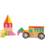 Jouet en bois kit de construction bus scolaire 19 pi�ces small foot