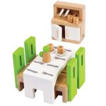 Jouets en bois maison de poupes accessoires 'salle  manger' hape -