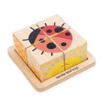 Jouet en bois puzzle 4 cubes tender leaf toys - jouet puzzle en bois