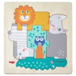 Jouets en bois puzzle dans la jungle haba - puzzles bois 1er age