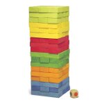 Jouets en bois tour infernale jeujura® en couleur 54 pièces | ref: 8 Jouets en bois tour infernale jeujura® en couleur 54 pièces | ref: 8