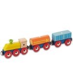 Jouet en bois train de marchandises everearth - jouets en bois