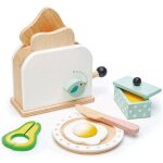 Jouet dnette en bois set petit djeuner toaster tender leaf toys -