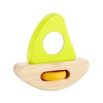 Jouet hochet voilier en bois - jouets bio hape