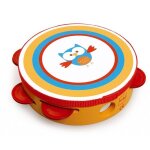 Jouet tambourin hibou lou scratch orange - jouets musique Jouet tambourin hibou lou scratch orange - jouets musique