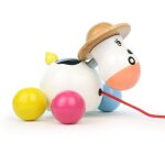 Jouet  trainer vache baby rosy vilac - jouets en bois