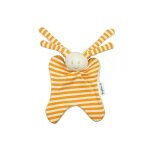 Keptin - jr doudou hochet lapin girly orange - doudou ecologique