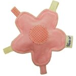 Keptin junior doudou etiquette fleur rose - doudou bio
