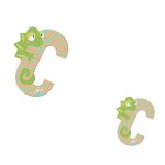 Lettre en bois animaux c comme 'cam�l�on' 8 cm sevi 1831 - jouets en