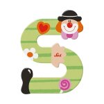Lettre en bois clown s sevi 1831 - jouets en bois dcoration