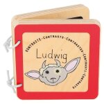 Livre bb en bois ludwig 'les contrastes' small foot by legler - j