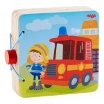 Livre bb en bois 'les pompiers' haba - jouets haba