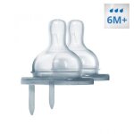 Lot 2 t�tines pour biberons inox pura� - biberon �co - responsable