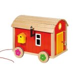 Maison de poupe roulotte goki - jouets en bois