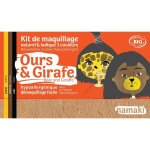 Maquillage bio namaki '3 couleurs girafe & ours - maquillage enfant