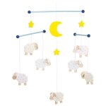 Mobile en bois moutons goki - jouets en bois