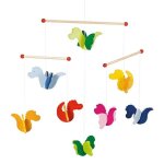 Mobile en bois petits dragons colors goki - jouets en bois