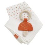 Natures purest® set lange + hochet anneau de dentition en bois Natures purest® set lange + hochet anneau de dentition en bois
