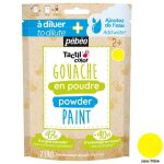 Peinture enfant gouache en poudre tactilcolor 100g jaune pbo - go