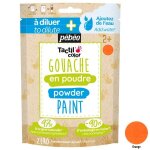 Peinture enfant gouache en poudre tactilcolor 100g orange pbo - go