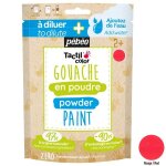 Peinture enfant gouache en poudre tactilcolor 100g rouge pbo - go