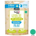 Peinture enfant gouache en poudre tactilcolor 100g vert pbo - go