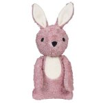 Peluche bio lapin carla rose 28cm coton bio franck & fischer -