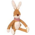 Peluche bio sigikid lapin caramel pantin green 38 cm - doudou plat