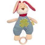 Peluche bote  musique coton bio sigikid lapin marin green 27 cm -
