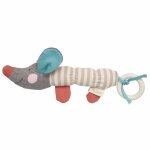 Peluche hochet anneau de dentition souris 29 cm green sigikid� -