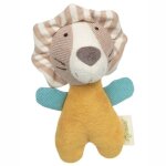 Peluche hochet sigikid® lion green 14 cm - peluche bio Peluche hochet sigikid® lion green 14 cm - peluche bio