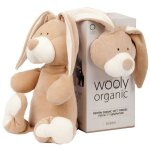 Peluche lapin bio 'bunny' wooly organic coton bio beige 30 cm -
