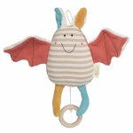 Peluche musicale bio sigikid chauve - souris green 18 cm - peluche