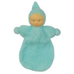 Petit doudou naissance poupon peppa mini mix 17cm bleu ciel -