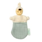 Petit poupon mousseline coton bio mini mix bicolore 17cm turbulette Petit poupon mousseline coton bio mini mix bicolore 17cm turbulette
