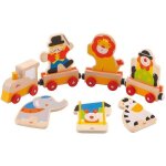 Petit train de plaques cirque sevi 1831 - train en bois