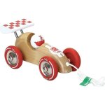 Petite voiture de course  traner bois naturel vilac - jouets en bo