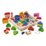 Play puzzle ville svi - jouets en bois