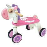 Porteur en bois 4 roues licorne lili i'm toy� - porteur en bois