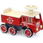 Porteur camion de pompiers en bois vilac - jouets en bois