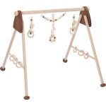 Portique d'activit en bois ecureuil heimess - trapze en bois