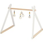 Portique d'activit en bois gomtrie ocre heimess - trapze en bois