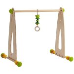 Portique d'activit haba grenouille - portique trapze bb
