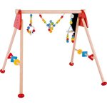 Portique activits rglable & hochets arc en ciel heimess - jouets e