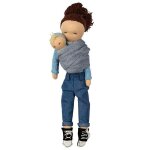 Poup�e en tissu coton bio lisa & lilly hoppa� - poup�e de chiffon bio